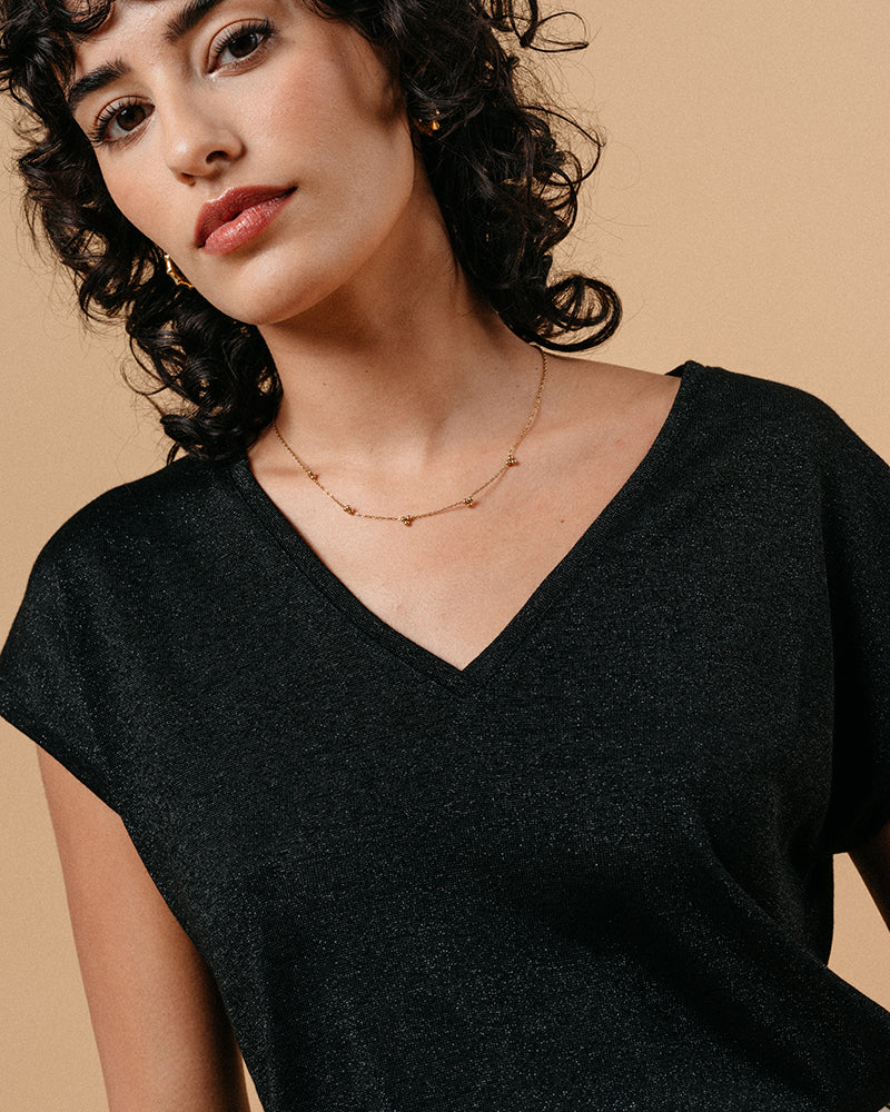 TEESHIRT NOIR MALIN NOIR