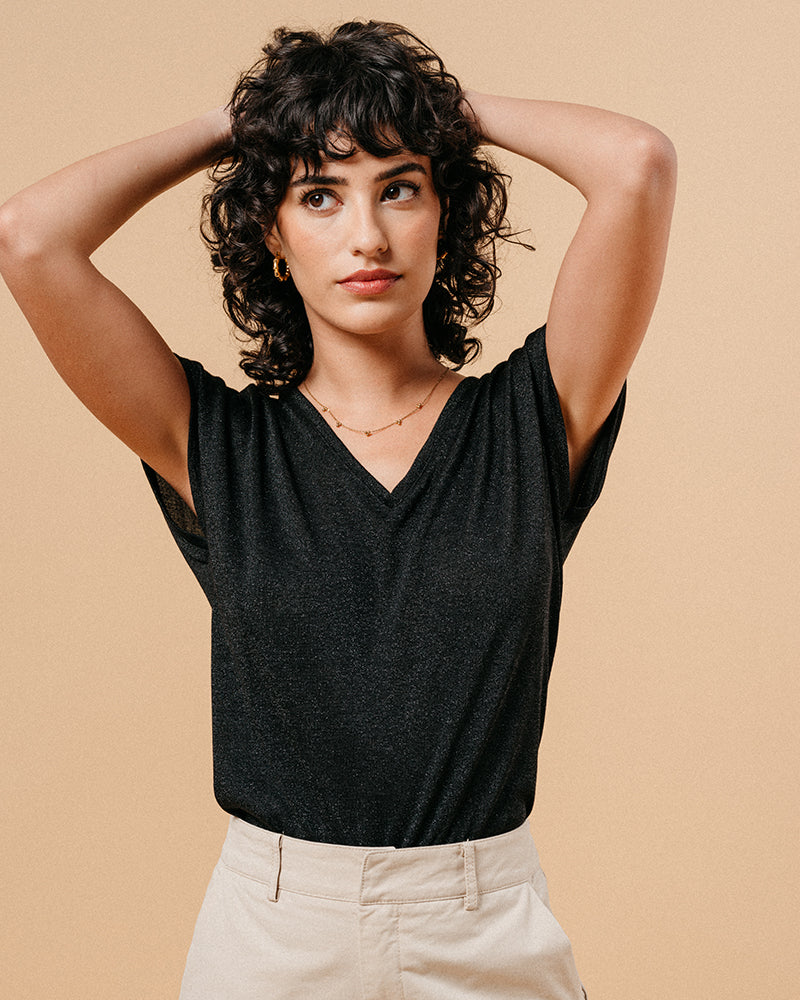 CLEVER BLACK T-SHIRT BLACK