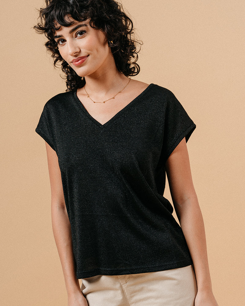 CLEVER BLACK T-SHIRT BLACK