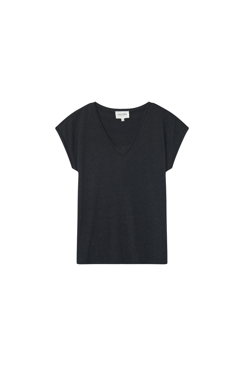 CLEVER BLACK T-SHIRT BLACK