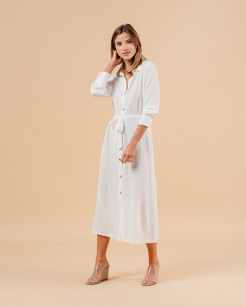 ROBE ECRU MANOLO ECRU
