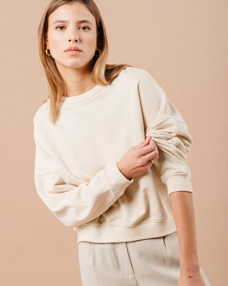 SWEAT SHIRT BEIGE MARAIS BEIGE