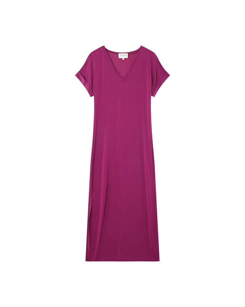 VESTIDO BERENJENA MARGAUX BERENJENA