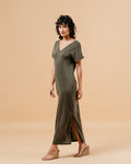 VESTIDO CAQUI MARGAUX CAQUI