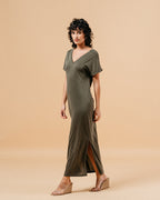 VESTIDO CAQUI MARGAUX CAQUI