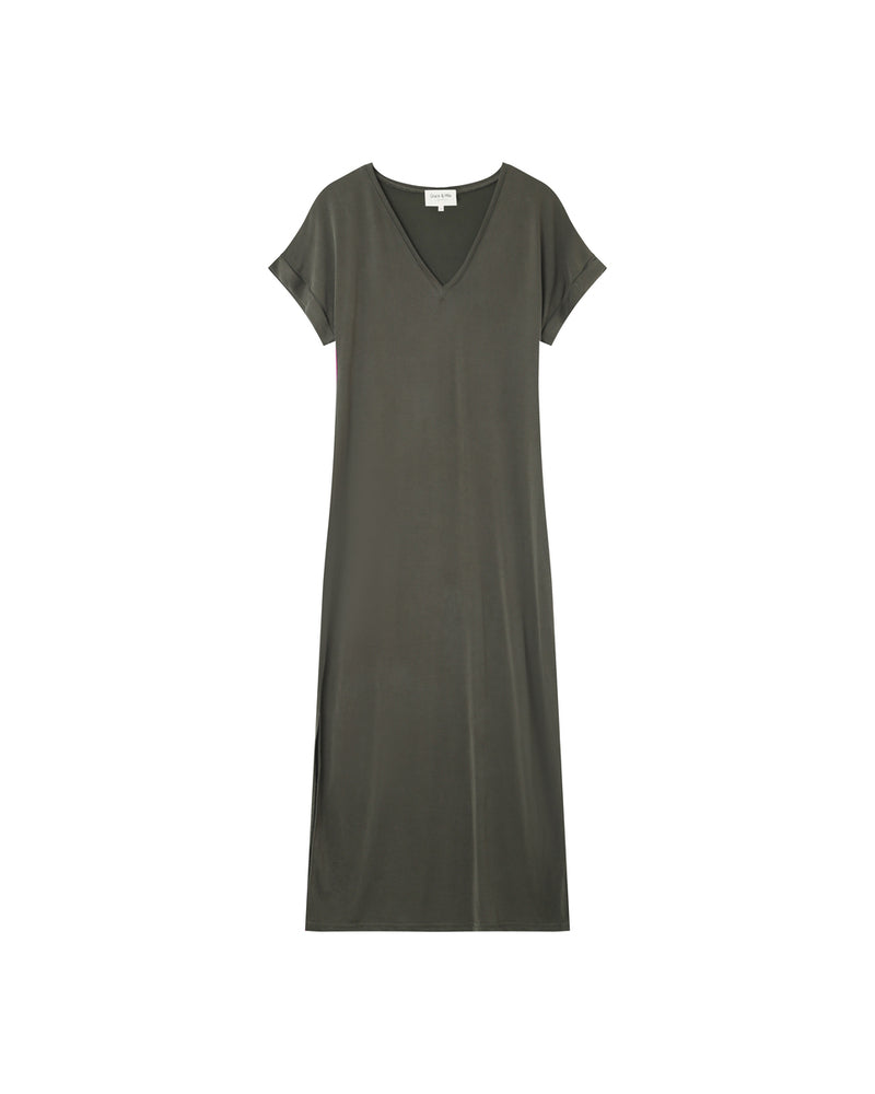 VESTIDO CAQUI MARGAUX CAQUI