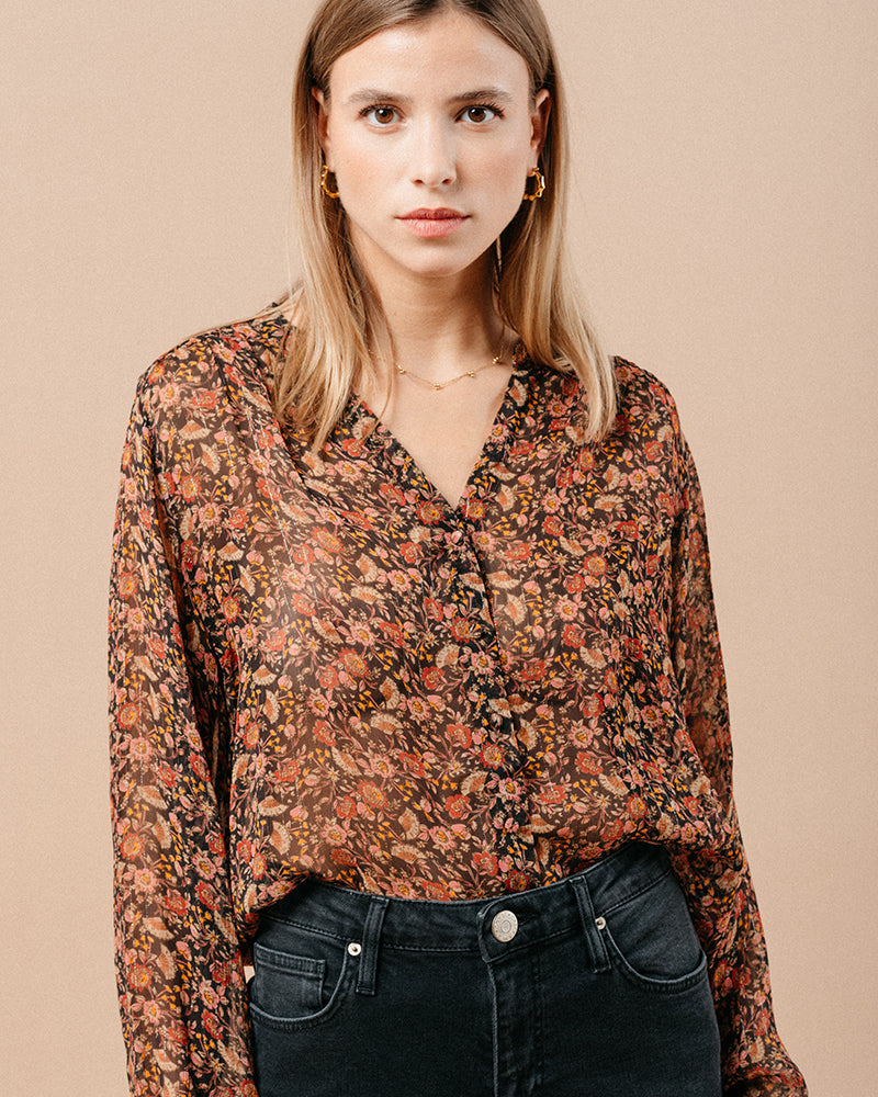 BLOUSE NOIR MARJORIE NOIR