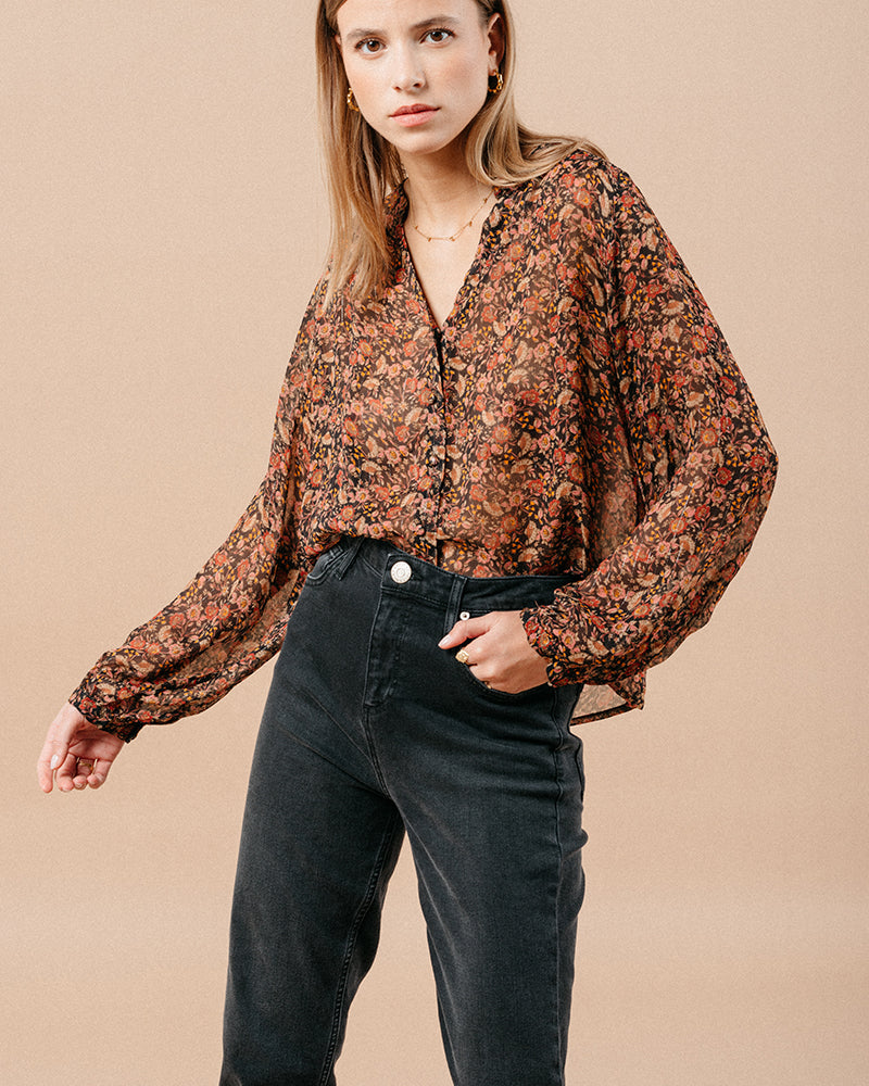 BLOUSE NOIR MARJORIE NOIR