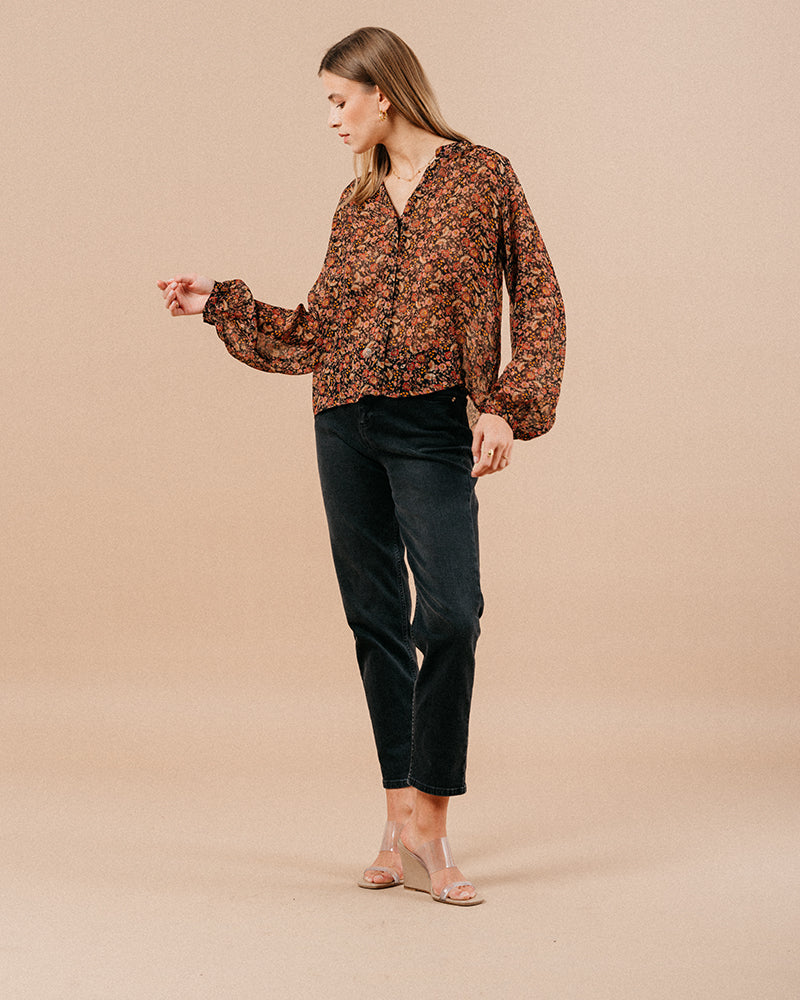 BLOUSE NOIR MARJORIE NOIR