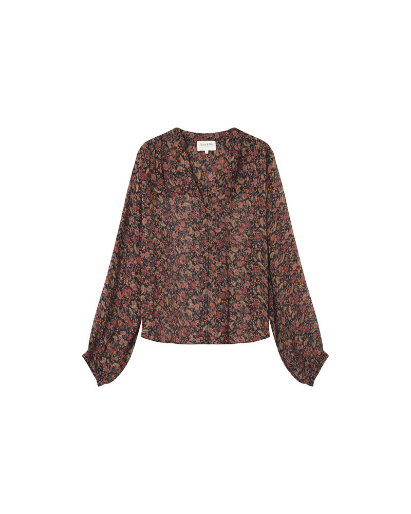 BLOUSE NOIR MARJORIE NOIR
