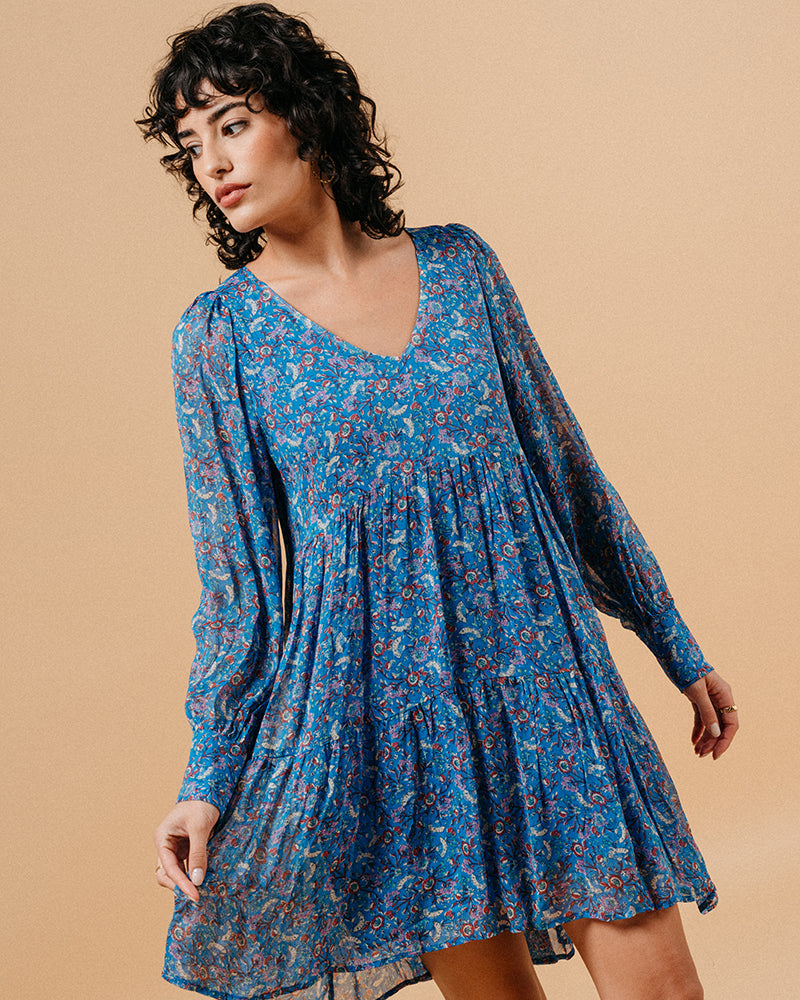 ROBE BLEU MARLISE BLEU