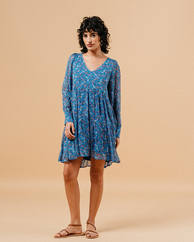 ROBE BLEU MARLISE BLEU