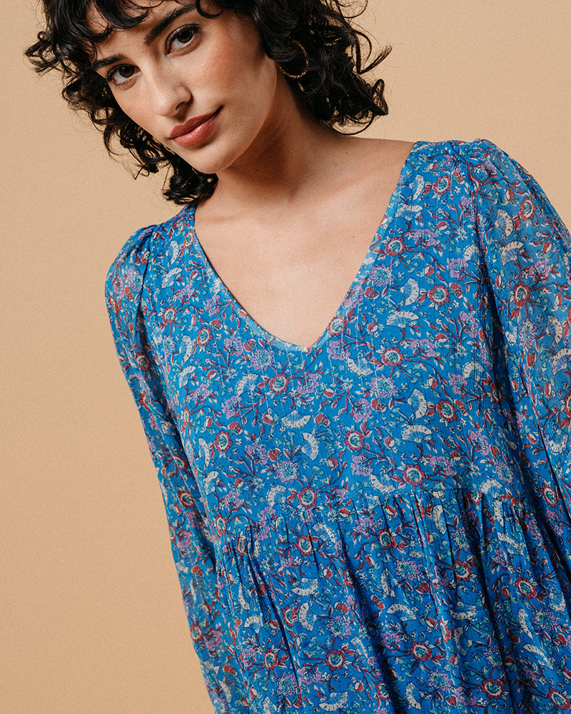 ROBE BLEU MARLISE BLEU
