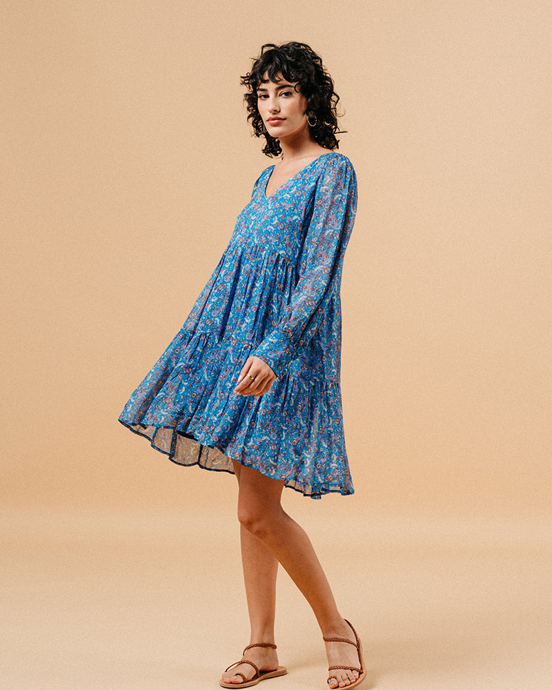 ROBE BLEU MARLISE BLEU