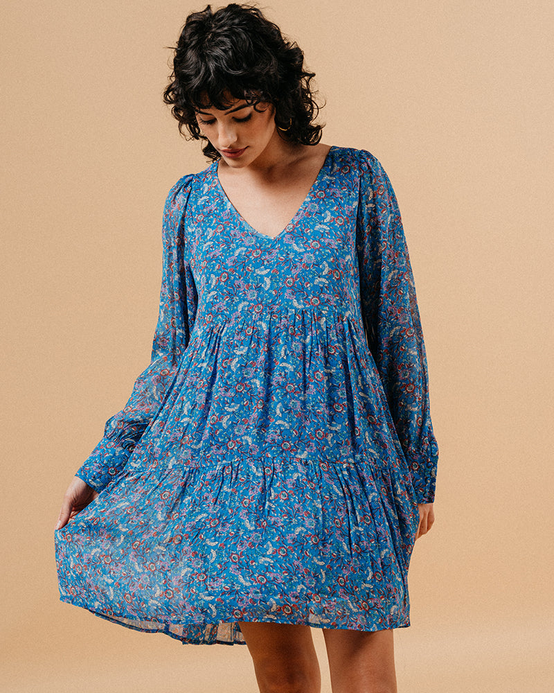 ROBE BLEU MARLISE BLEU