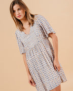 VESTIDO MARSALA AZUL