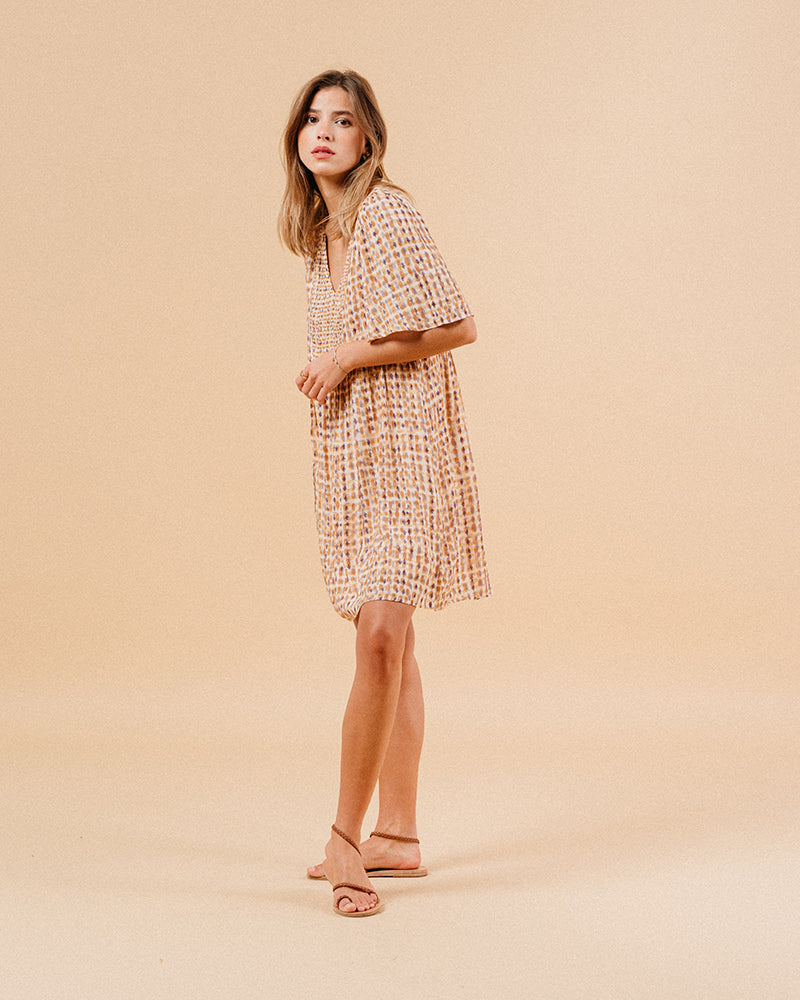 VESTIDO MARSALA OCRE