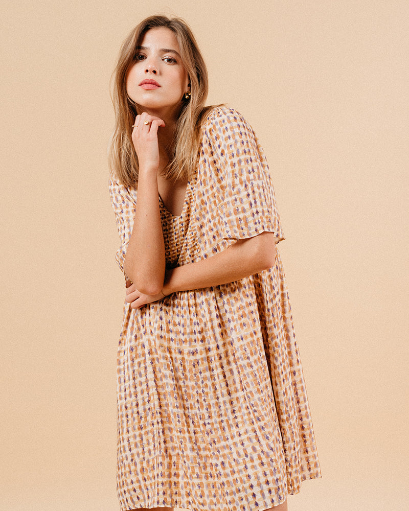 VESTIDO MARSALA OCRE