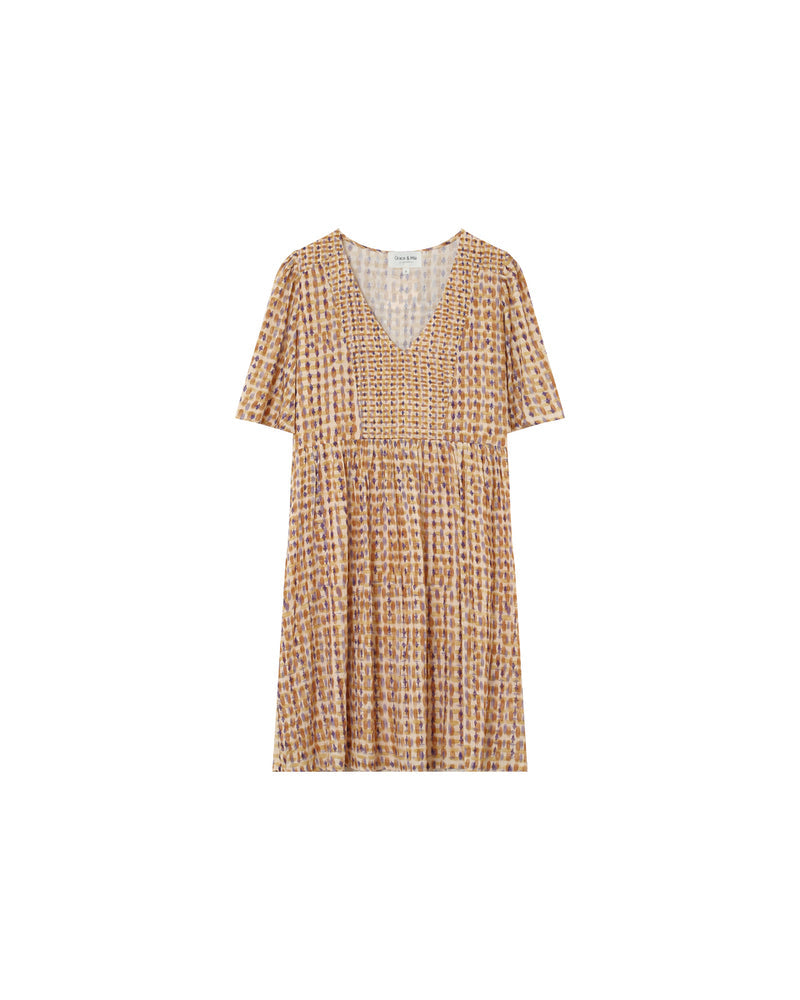VESTIDO MARSALA OCRE