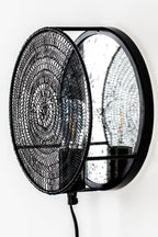 Lea - Aplique de Pared - Metal - Negro