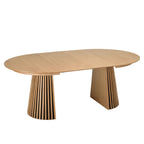 Sya - Mesa de comedor - Roble claro/Negro