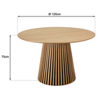 Sya - Mesa de comedor - Roble claro/Negro