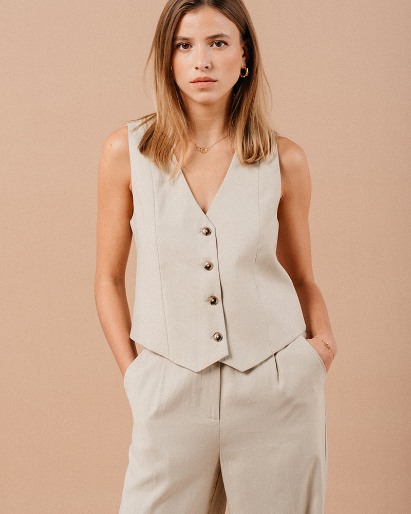 GILET BEIGE MATHIEU BEIGE