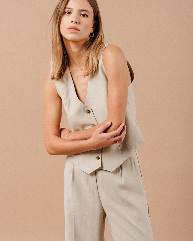GILET BEIGE MATHIEU BEIGE