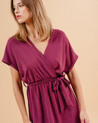 AUBERGINE DRESS MAUD AUBERGINE