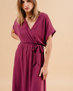 AUBERGINE DRESS MAUD AUBERGINE
