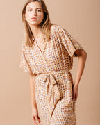 VESTIDO OCRE MALVA OCRE