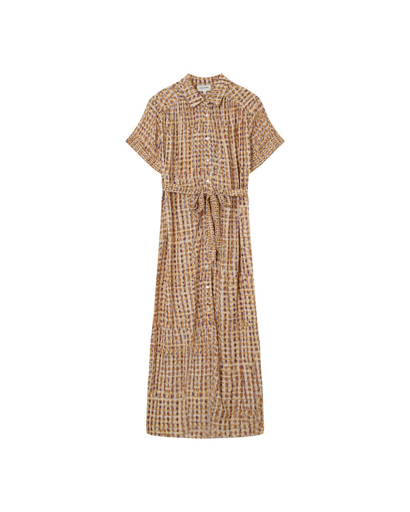 VESTIDO OCRE MALVA OCRE