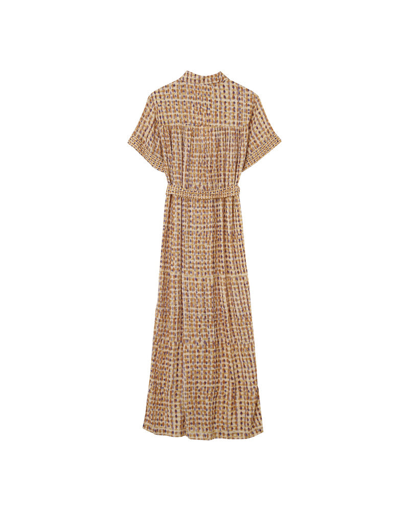 VESTIDO OCRE MALVA OCRE