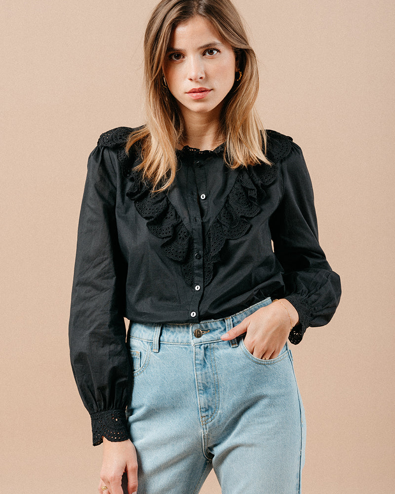 BLOUSE NOIR MAXIME NOIR