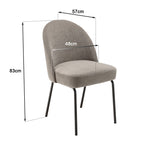 Ulysse - Set of 2 Chairs - Linen