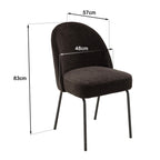 Ulysse - Lote de 2 Sillas - Negro