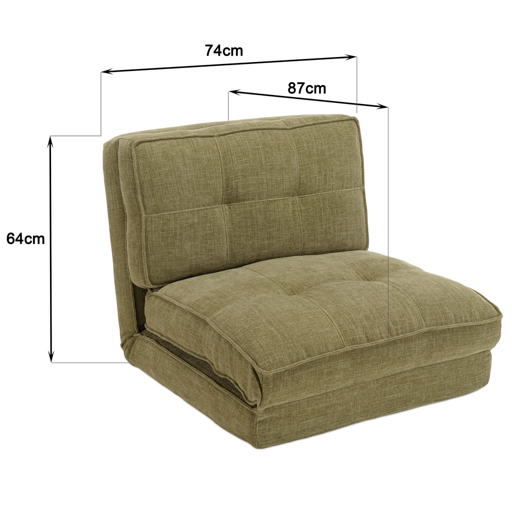Angele - Footstool - Green