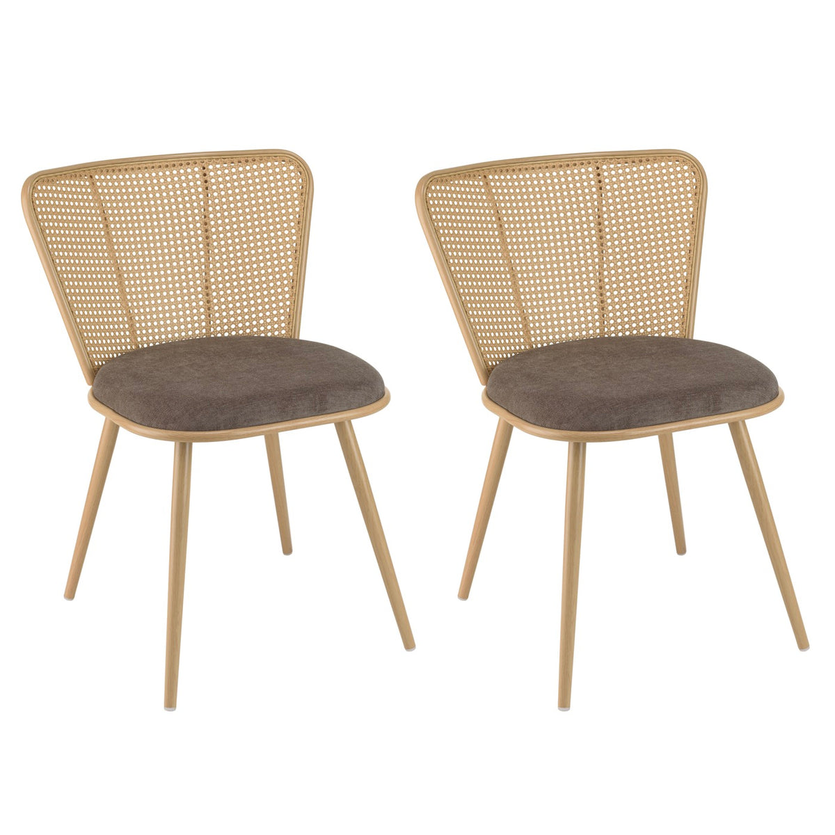 Lea - Lotto di 2 sedie - Legno chiaro
