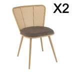 Lea - Lotto di 2 sedie - Legno chiaro