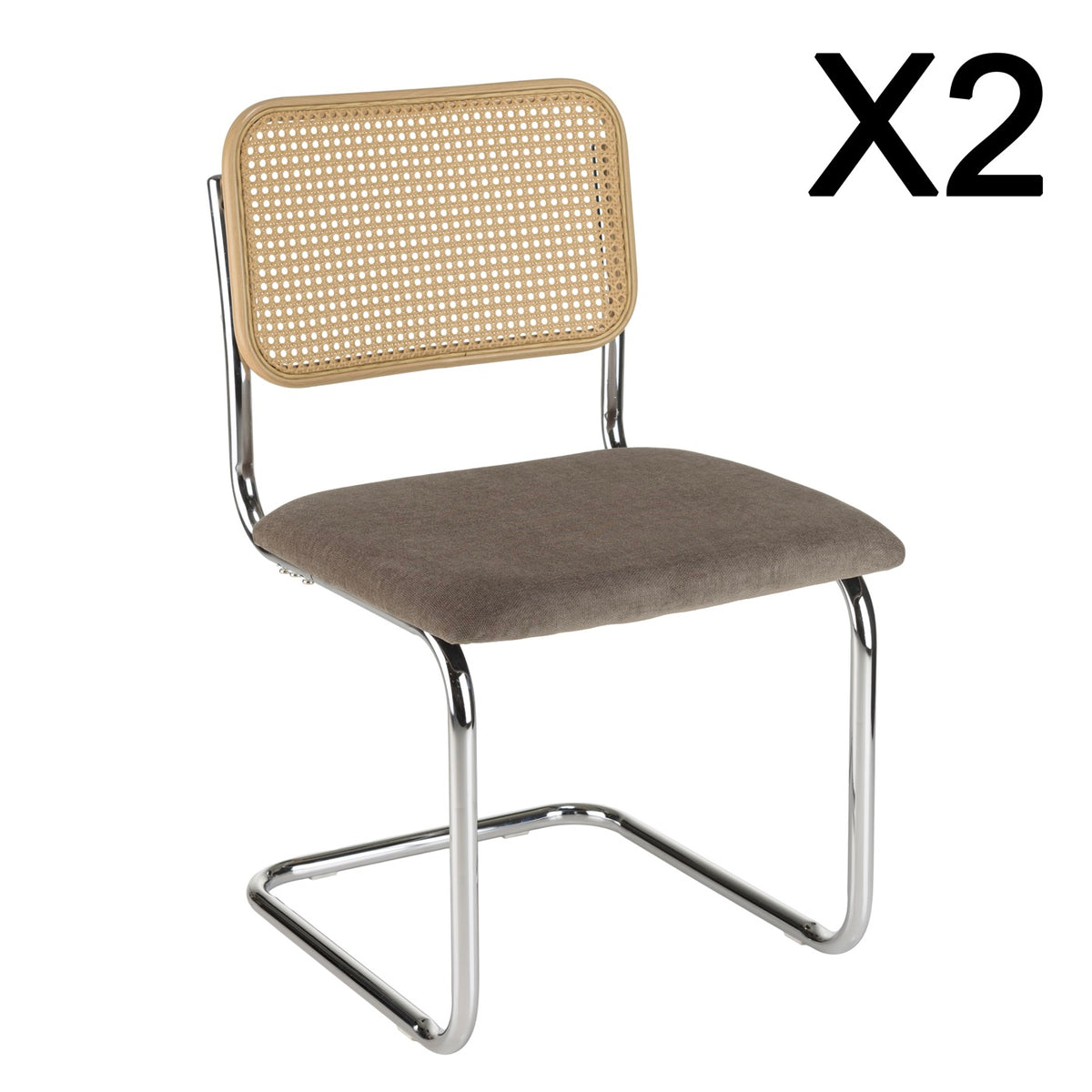Lea - Set De 2 Sillas - Madera Clara