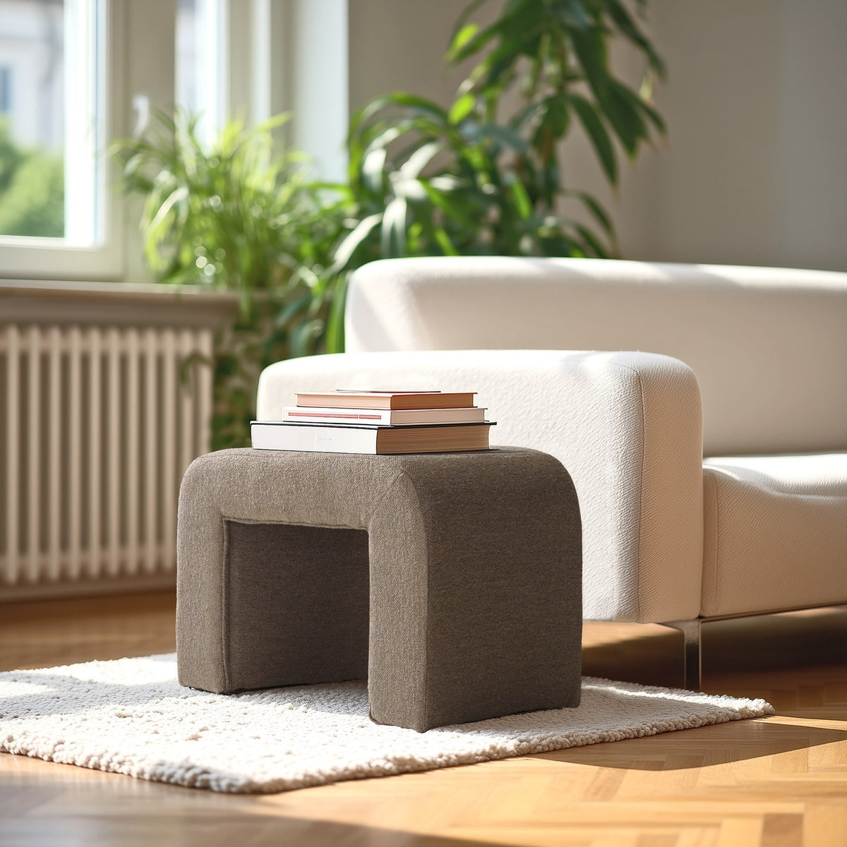 Leopold - Pouffe - Taupe