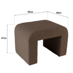 Leopold - Pouffe - Taupe