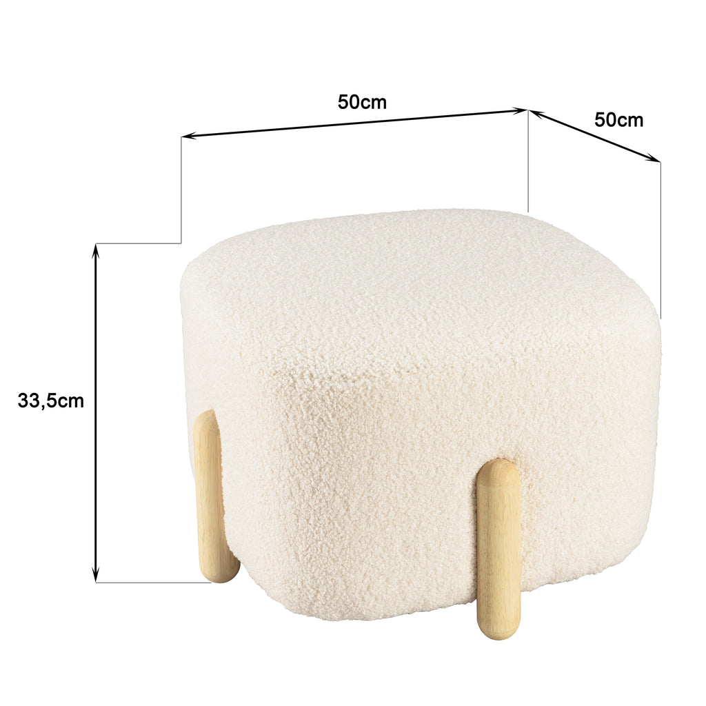 Leopold - Pouffe - Light Wood