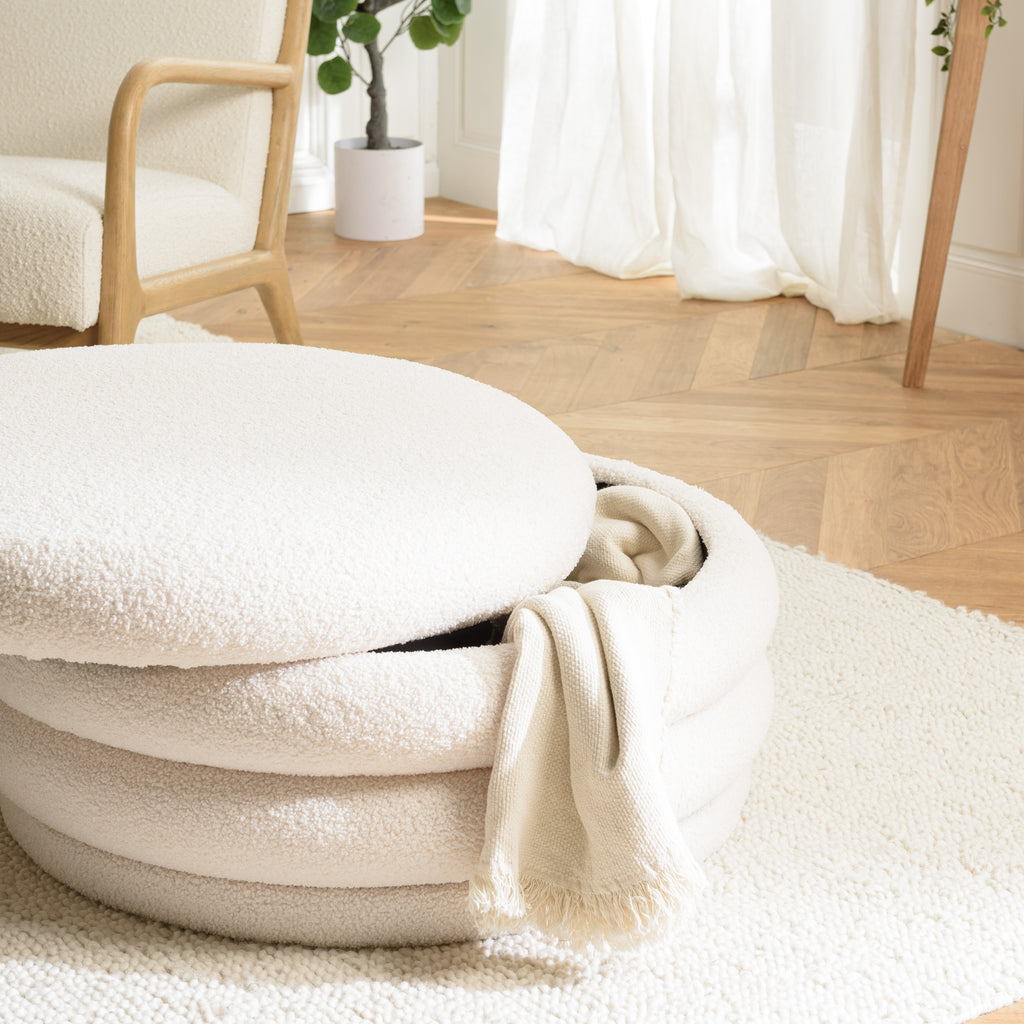 Leopold - Pouffe - Ecru