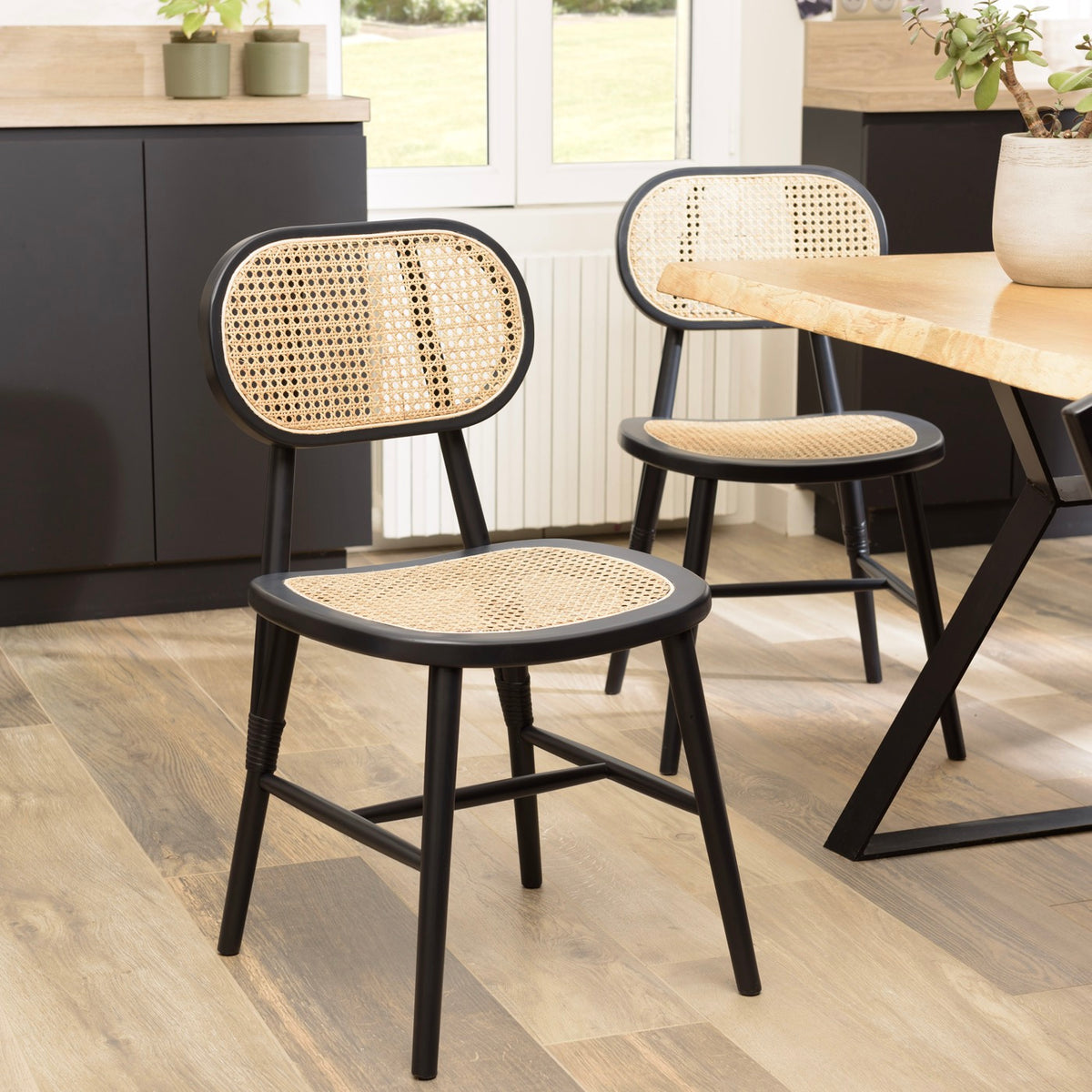 Pierre - Set di 2 sedie - Legno chiaro