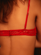 Corbeille Love Lace Red