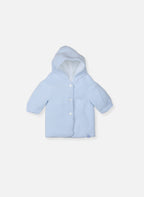 Vestes Et Manteaux Manteau En Tricot Bord-Côte Pour Bébé - Bleu Layette