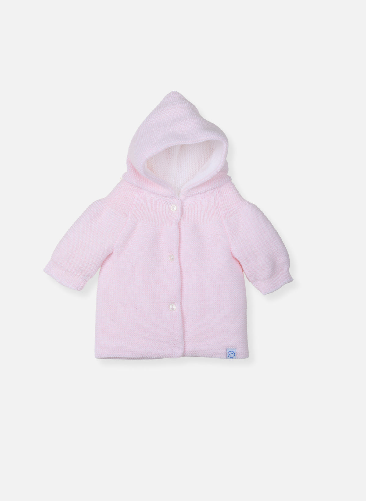 Vestes Et Manteaux Manteau En Tricot Bord-Côte Pour Bébé - Rose Layette