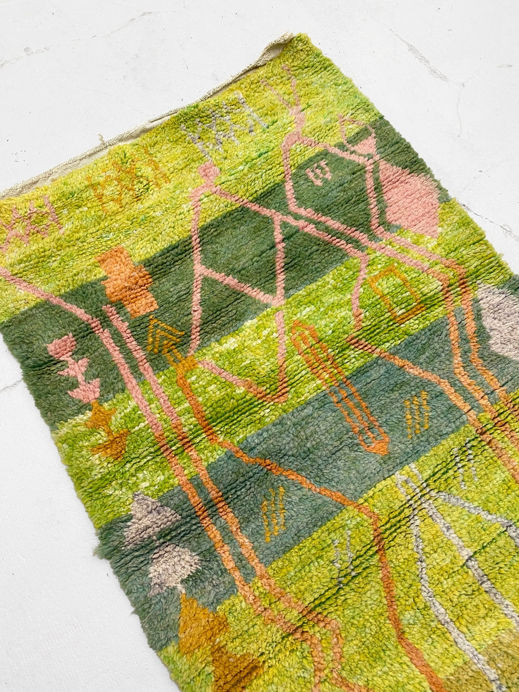 Alfombra bereber marroquí Beni Ouarain 1,55 × 1,18 m