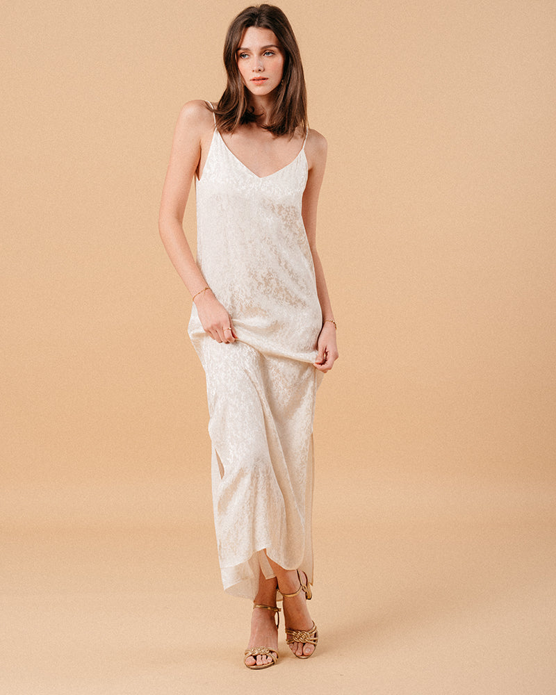 ECRU DRESS MICHAELA ECRU